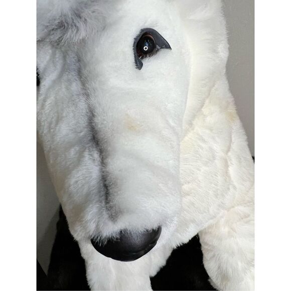 Douglas Canadian Mist white arctic wolf husky 24” realistic plush - Picture 7 of 14